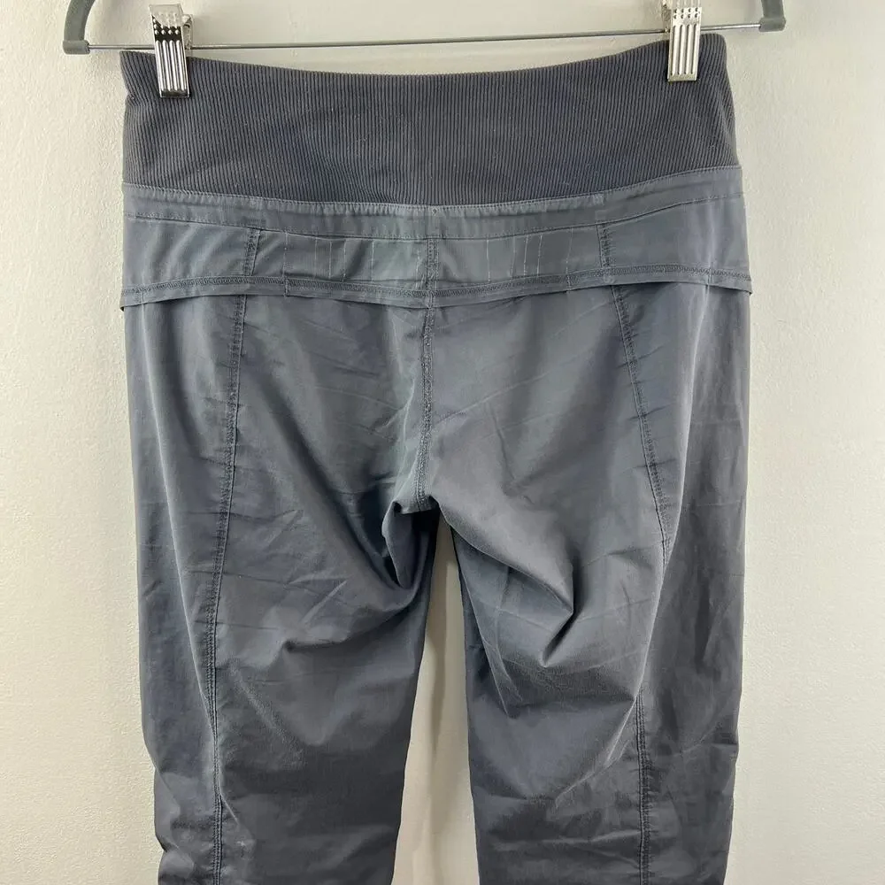 LULULEMON Womens Gray Elastic Waist Mid-Rise Activewear Pull-On Joggers Pants